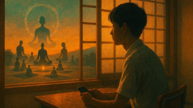 理想を描いている学生